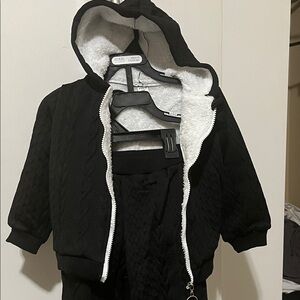 Kids Cozy Black Matching Set